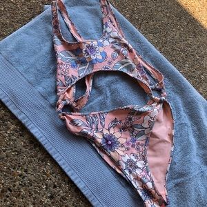 Floral Triangl One Piece